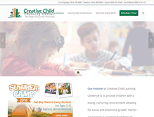 Tablet Screenshot of creativechildlearningcenter.com